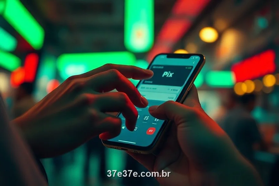 Saque por PIX no app 37E